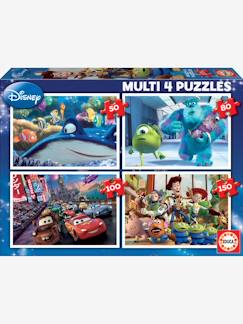 Spielzeug-Lernspielzeug-4er-Set Puzzles, 50-150 Teile MULTI 4 Disney PIXAR EDUCA