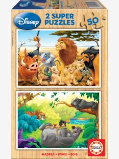 Spielzeug-Lernspielzeug-2er-Set Holzpuzzles, 50 Teile Disney Animals EDUCA