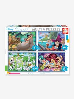 Spielzeug-Lernspielzeug-4er-Set Puzzles, 50-150 Teile MULTI 4 Disney CLASSICS EDUCA