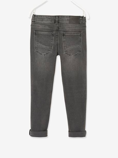 Jungen Slim-Fit-Jeans WATERLESS, Hüftweite COMFORT Oeko-Tex - blue stone+dark blue+double stone+dunkelgrau - 21