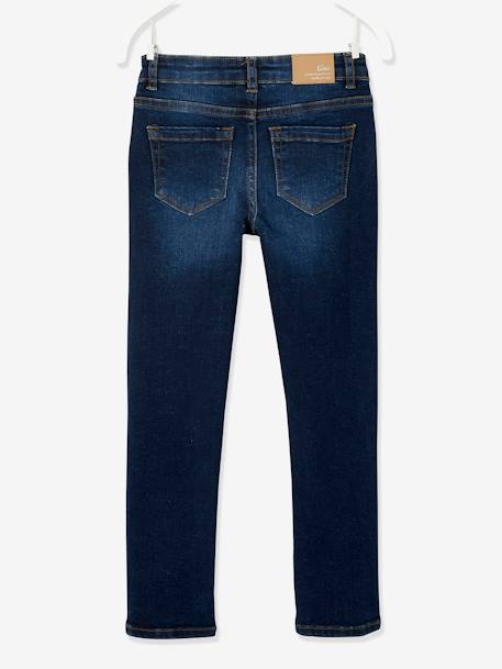 Mädchen Slim-Fit-Jeans WATERLESS, Hüftweite COMFORT - blue stone+dark blue+grau+schwarz - 8