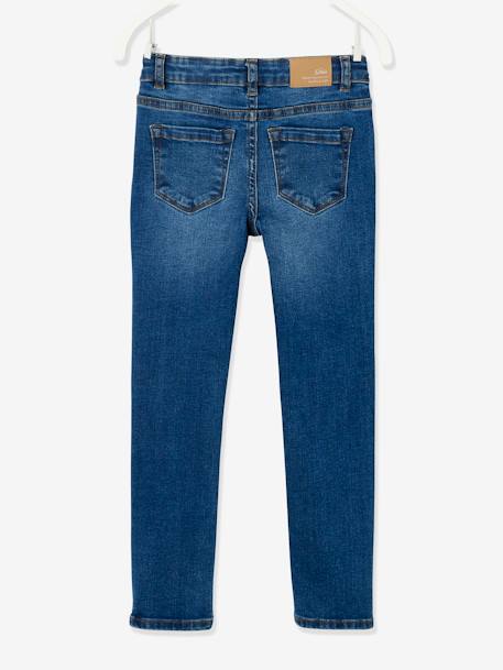 Mädchen Slim-Fit-Jeans WATERLESS, Hüftweite COMFORT - blue stone+dark blue+grau+schwarz - 3