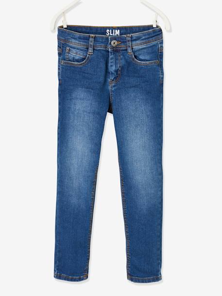 Jungen Slim-Fit-Jeans WATERLESS, Hüftweite REGULAR Oeko Tex - blue stone+dark blue+double stone+dunkelgrau - 7