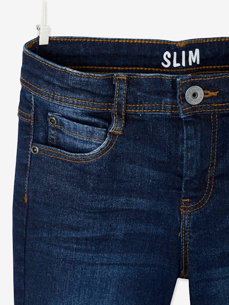 Jungen Slim-Fit-Jeans WATERLESS, Hüftweite COMFORT Oeko-Tex - blue stone+dark blue+double stone+dunkelgrau - 11