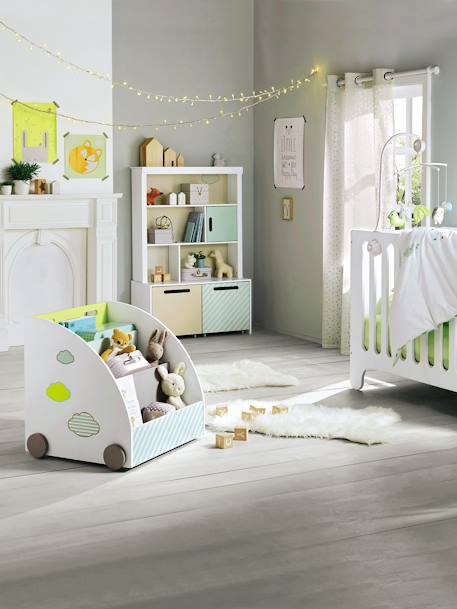 Vertbaudet Teppich in SchaffellOptik für Kinderzimmer in weiß Vertbaudet Teppich in SchaffellOptik für Kinderzimmer in weiß