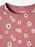 Mädchen Kleid BASIC - braun bedruckt+pudrig rosa+rosa bedruckt - 13