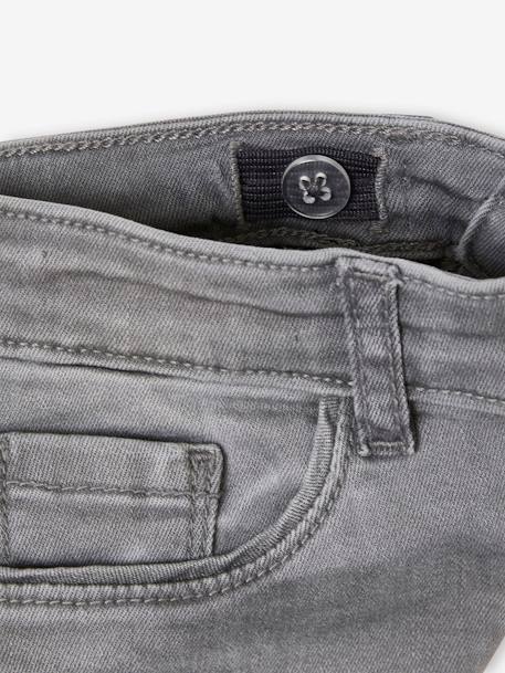 Mädchen Slim-Fit-Jeans WATERLESS, Hüftweite COMFORT - blue stone+dark blue+grau+schwarz - 15