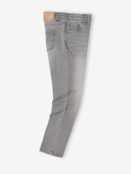 Mädchen Slim-Fit-Jeans WATERLESS, Hüftweite COMFORT - blue stone+dark blue+grau+schwarz - 13