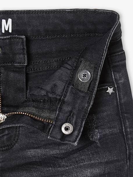Mädchen Slim-Fit-Jeans WATERLESS, Hüftweite COMFORT - blue stone+dark blue+grau+schwarz - 19