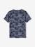 Jungen T-Shirt, Print und Brusttasche Oeko-Tex - anthrazit+braun+dunkelblau+moosgrün+pekannuss+weiß meliert+ziegel - 8