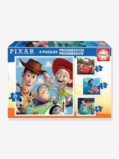 Spielzeug-Lernspielzeug-4er-Set Kinder Puzzles PIXAR EDUCA, 12-25 Teile