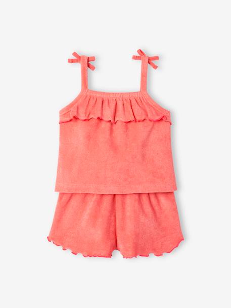 Baby-Set: Trägertop & Shorts - koralle - 4