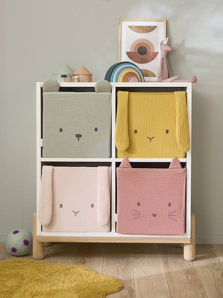 2er-Set Kinderzimmer Aufbewahrungsboxen - pack gelb+pack rosa - 9
