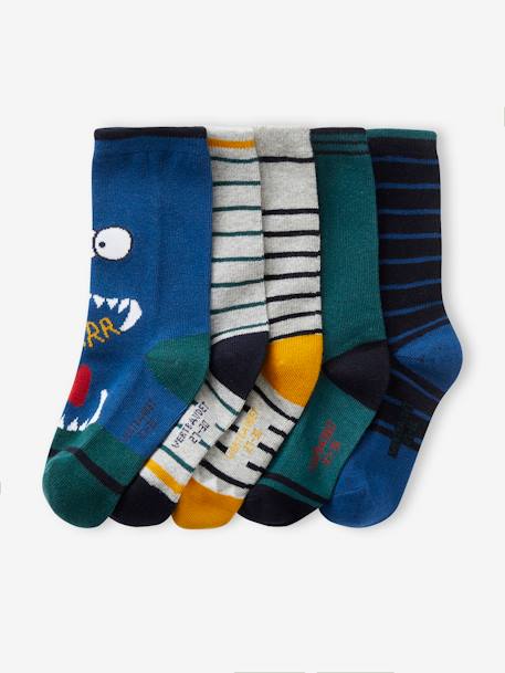 5er-Pack Jungen Socken mit Monster Oeko-Tex - blau - 2