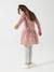 Mädchen Kleid BASIC - braun bedruckt+pudrig rosa+rosa bedruckt - 15