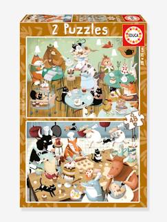 Spielzeug-Lernspielzeug-2 Kinder Puzzles Geschichten aus dem Wald EDUCA, 48 Teile