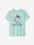 Jungen T-Shirt, grafischer Print Oeko-Tex - himmelblau+nachtblau+rosenholz+türkis+wollweiß - 12