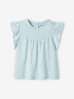 -Mädchen Baby T-Shirt, Blumen Oeko-Tex