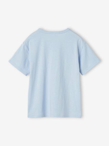Jungen T-Shirt, grafischer Print Oeko-Tex - himmelblau+nachtblau+rosenholz+türkis+wollweiß - 2