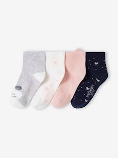 Maedchenkleidung-Unterwäsche, Socken, Strumpfhosen-Socken-4er-Pack Mädchen Socken Oeko Tex