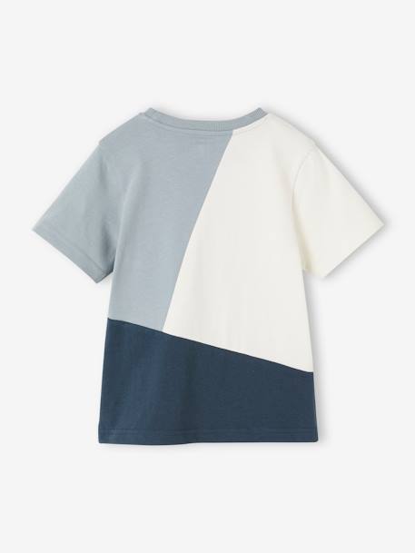 Jungen Sport-T-Shirt Oeko-Tex - aqua+grau meliert - 2