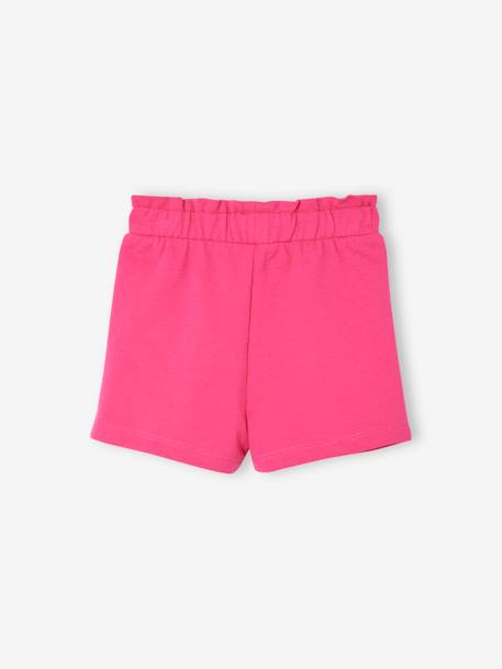 Baby Sweat-Shorts mit Paperbag-Bund Oeko-Tex - aqua+fuchsia - 5