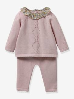 -Baby-Set: Pullover & Hose aus Strick CYRILLUS
