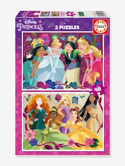 Spielzeug-Lernspielzeug-2er-Set Kinder Puzzles Disney Prinzessinnen EDUCA, je 48 Teile