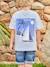 Jungen T-Shirt mit Print hinten Oeko-Tex - himmelblau - 5