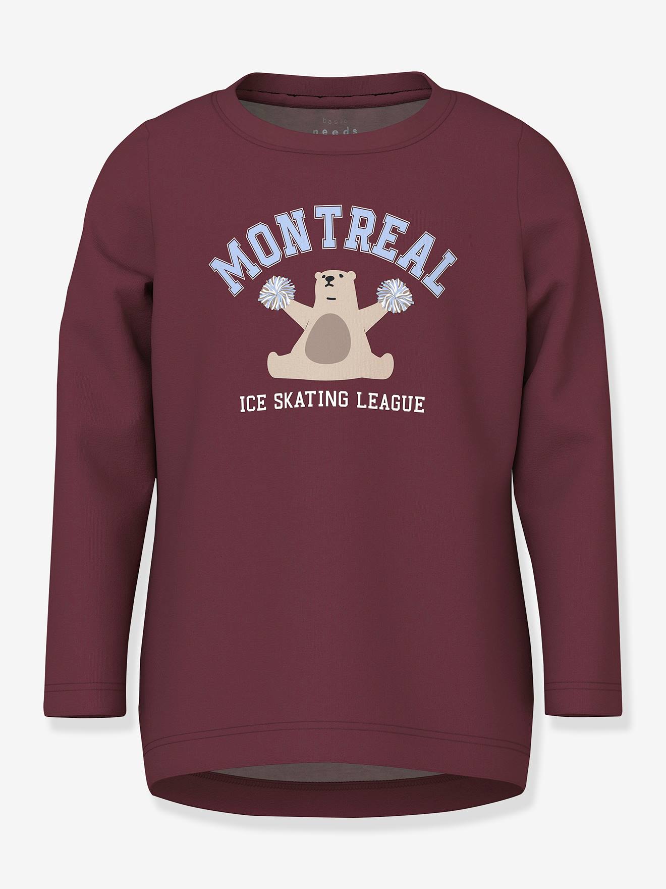 Langarmshirt NMFVIX Mädchen NAME IT bordeaux Gr. 110