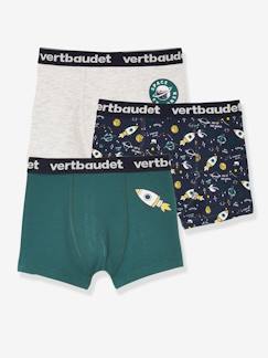 Jungenkleidung-Unterwäsche & Socken-Unterhosen & Boxershorts-3er-Pack Jungen Boxershorts „Explorer“