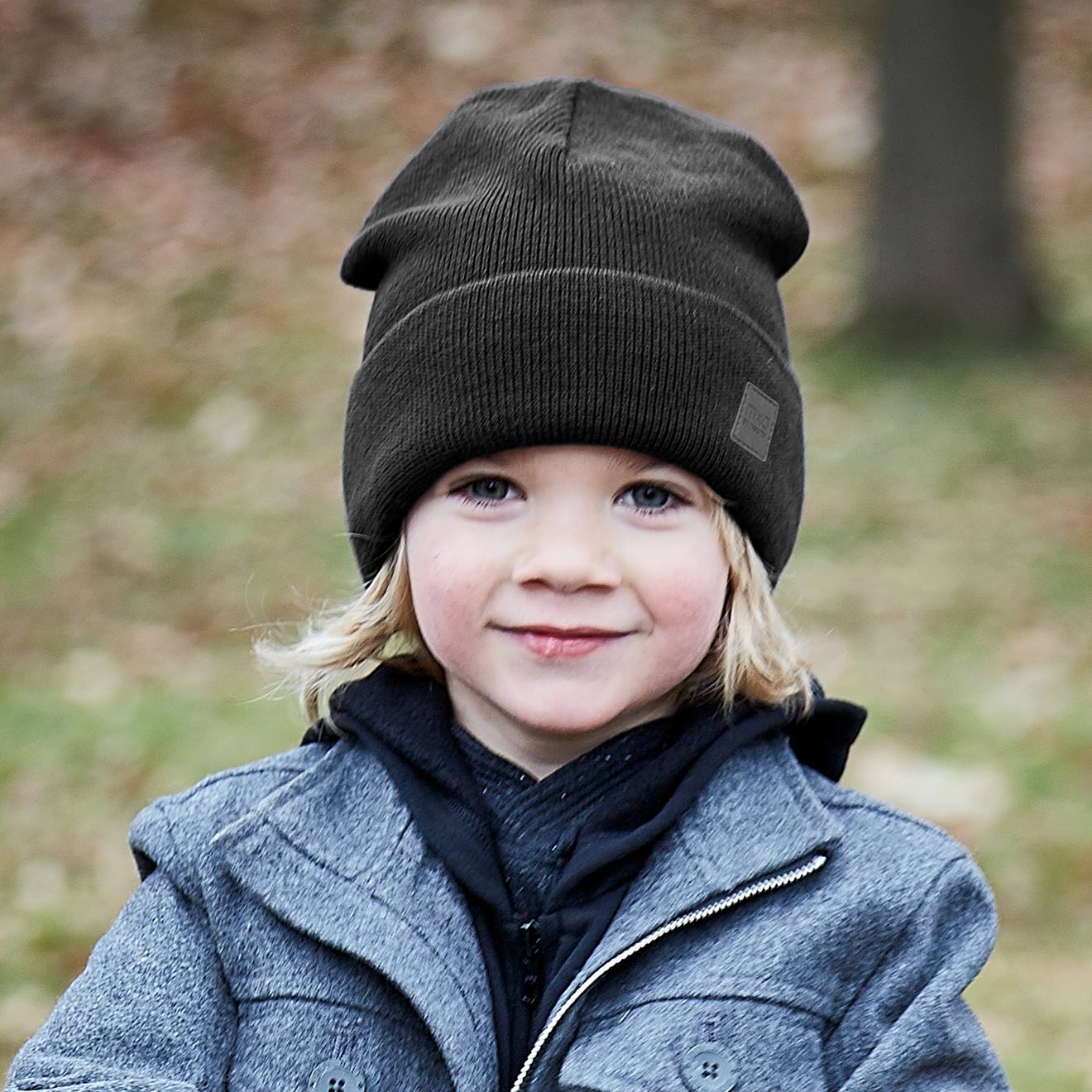 Thumbnail - Strickmütze Kinder maximo Jerseyfutter