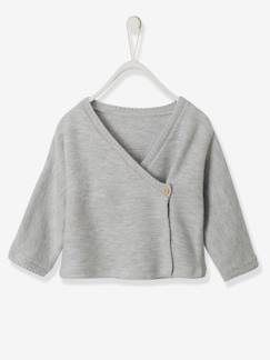Babymode-Pullover, Strickjacken & Sweatshirts-Baby Wickeljacke für Neugeborene Oeko Tex®