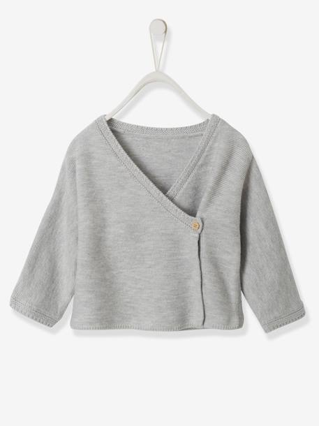 Vertbaudet Baby Wickeljacke Fur Neugeborene In Grau Meliert Vertbaudet Baby Wickeljacke Fur Neugeborene In Grau Meliert