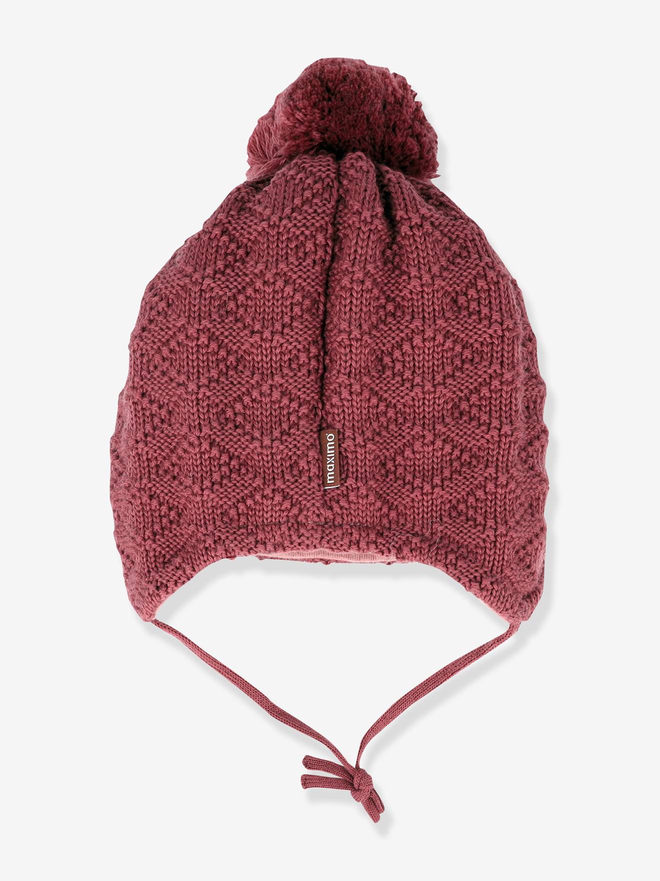 Thumbnail - Mütze aus Musterstrick Kinder maximo Merinowolle