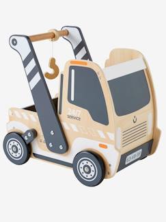 Spielzeug-Baby-Schaukeltiere, Lauflernwagen, Lauflernhilfe & Rutschfahrzeuge-Lauflernwagen "Laster", Holz FSC®