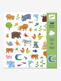 Spielzeug-Kreativität-160 Kinder Tiersticker DJECO