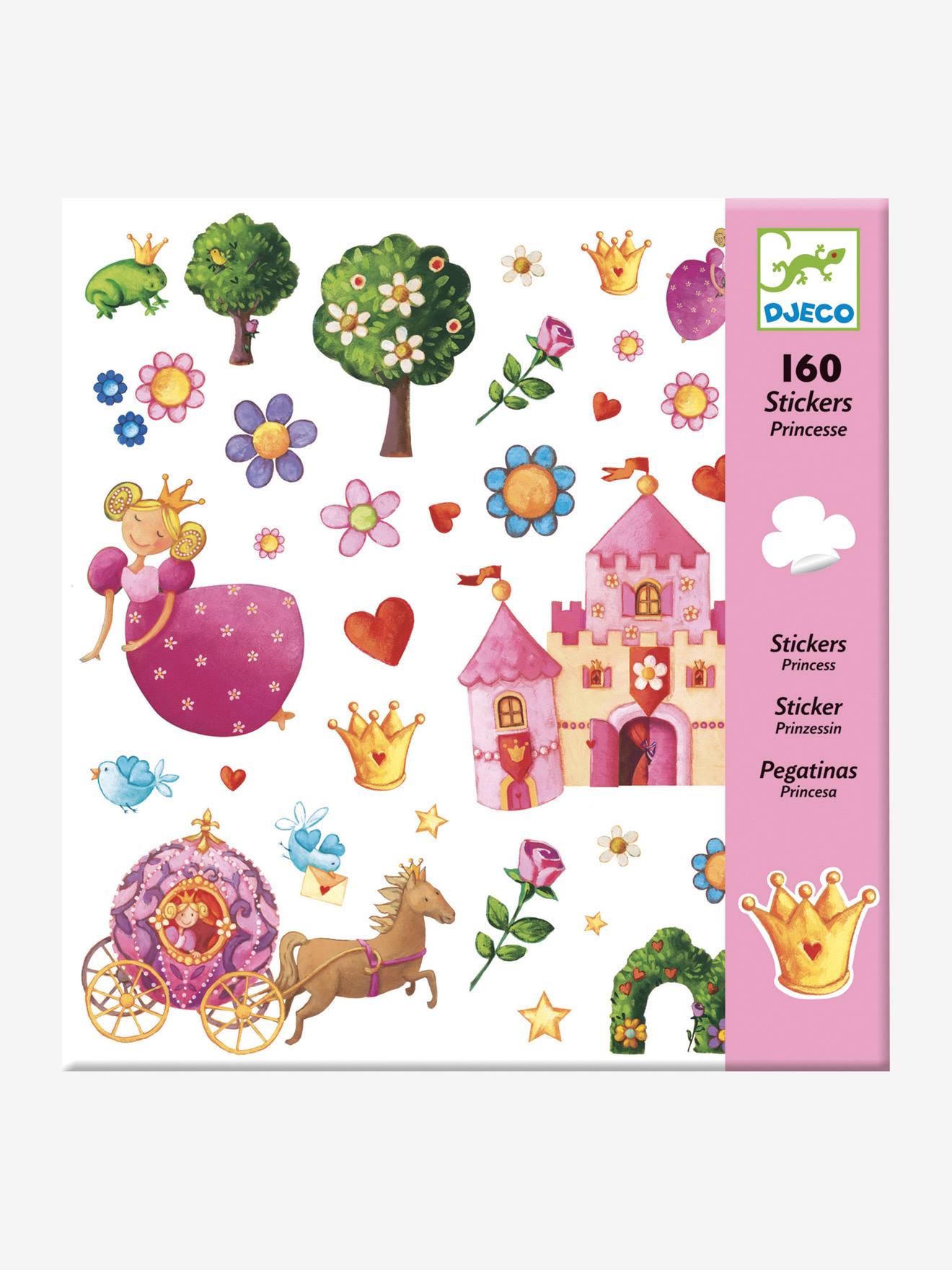 Djeco Sticker Set Puffy 3D Sticker 118 Stück Tier Eltern und ihre Jungen ab 3 Ja 