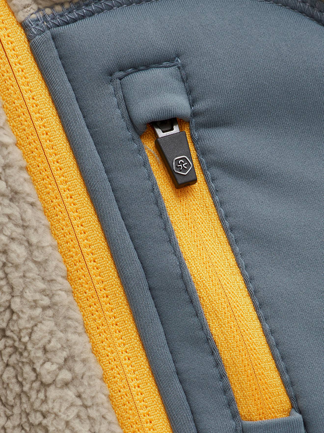 Thumbnail - Fleecejacke mit Teddyfleece und Daumenlöchern Kinder COLOR KIDS