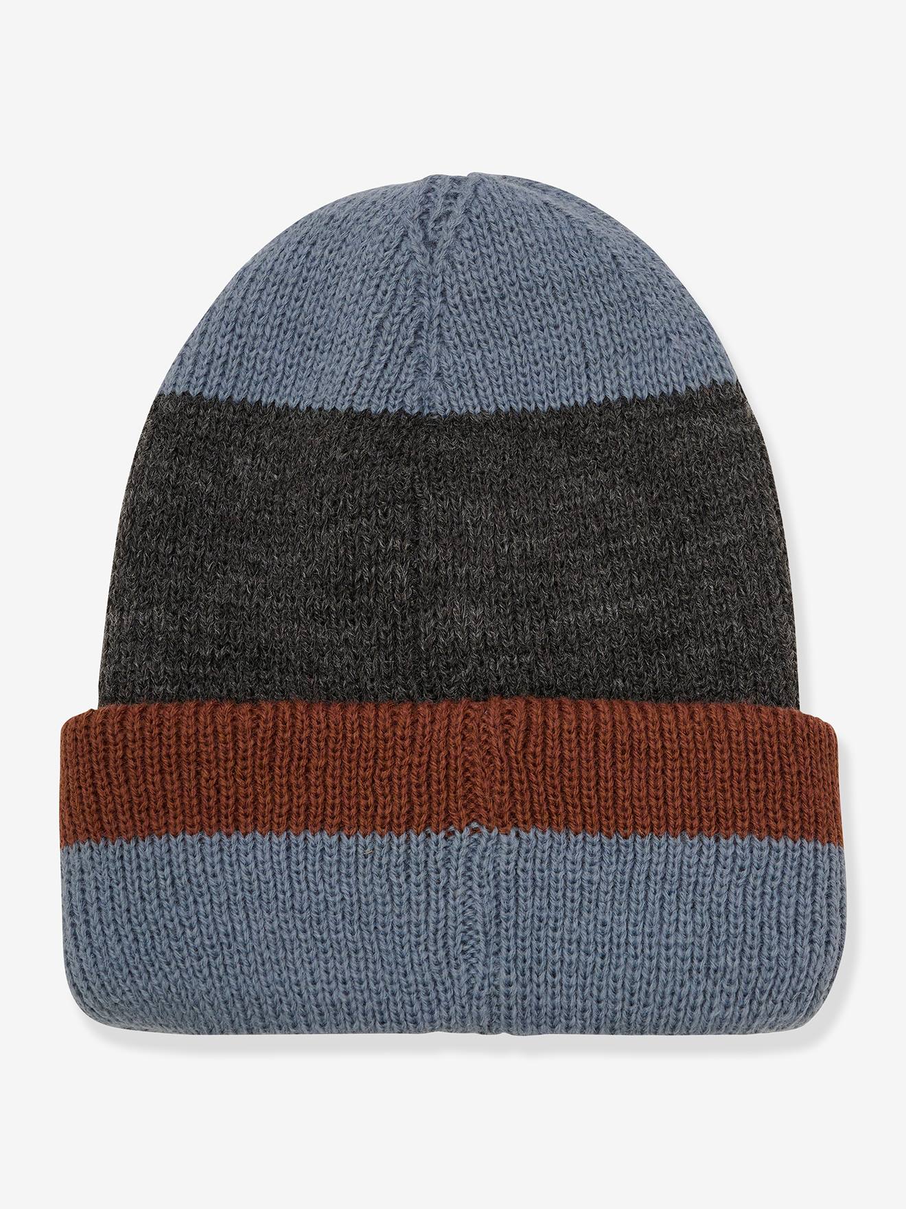 Thumbnail - Strickmütze Kontraststreifen Kinder COLOR KIDS