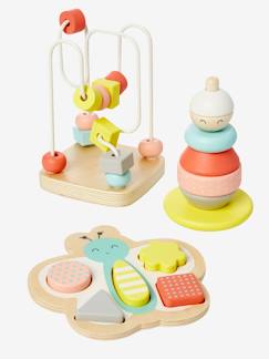Spielzeug-Baby-Tasten & Greifen-3er-Set Lernspiele für Kleinkinder FSC