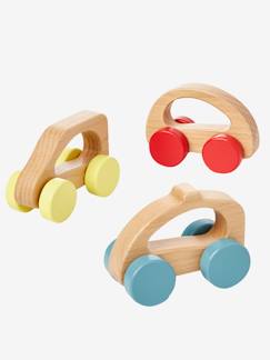 Spielzeug-Baby-Tasten & Greifen-3er-Set Autos für Kinder, Holz FSC®