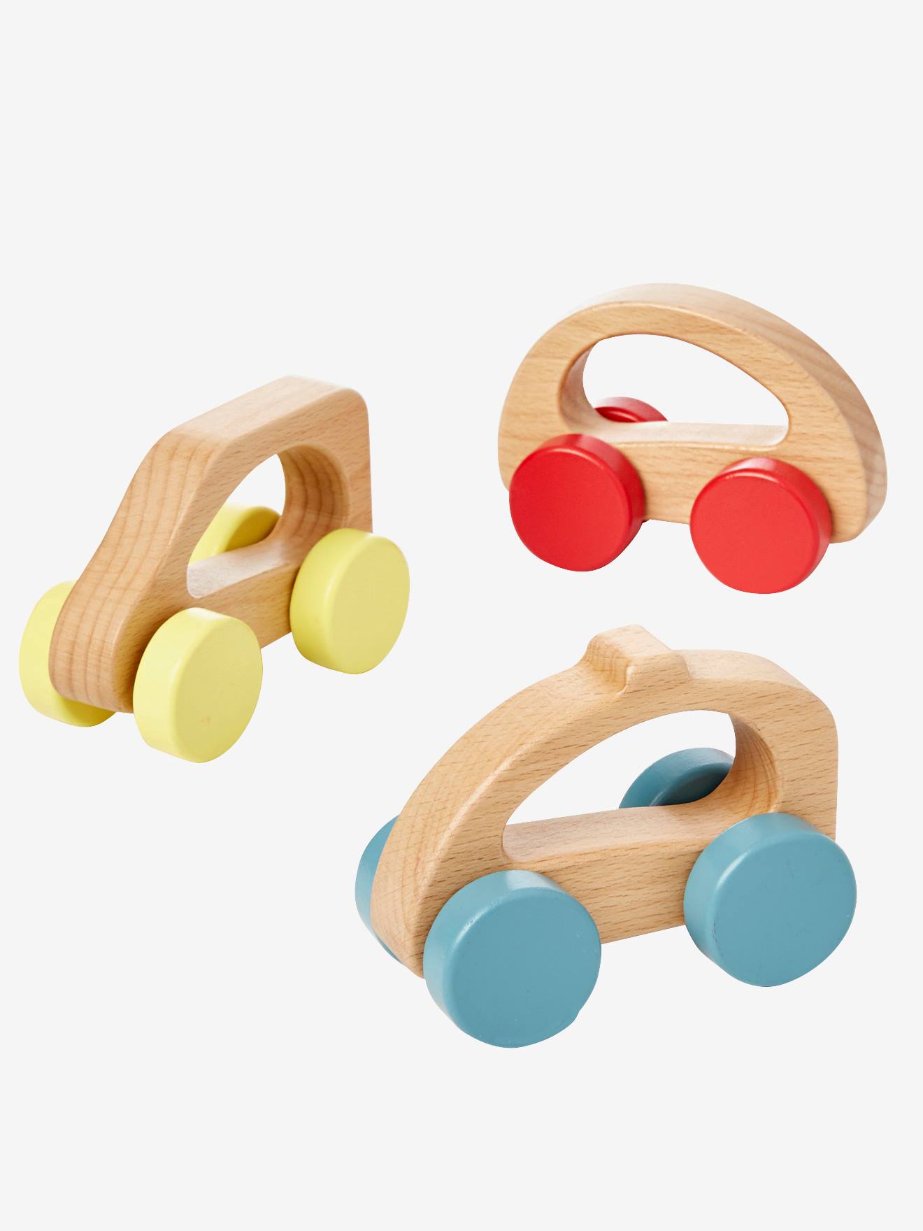 Vertbaudet 3er Set Holzautos für Kinder in mehrfarbig Vertbaudet 3er Set Lernspiele für Kleinkinder in mehrfarbig