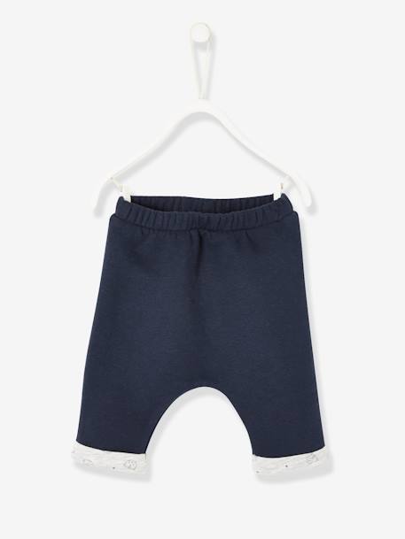 Baby Set aus Sweatshirt und Hose, personalisierbar Oeko-Tex - braun+grau meliert+nachtblau+pfirsich+wollweiß+pfirsich - 13