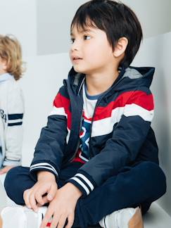 Jungenkleidung-Jacken & Mäntel-Jungen Jacke mit Kapuze, Colorblock-Style