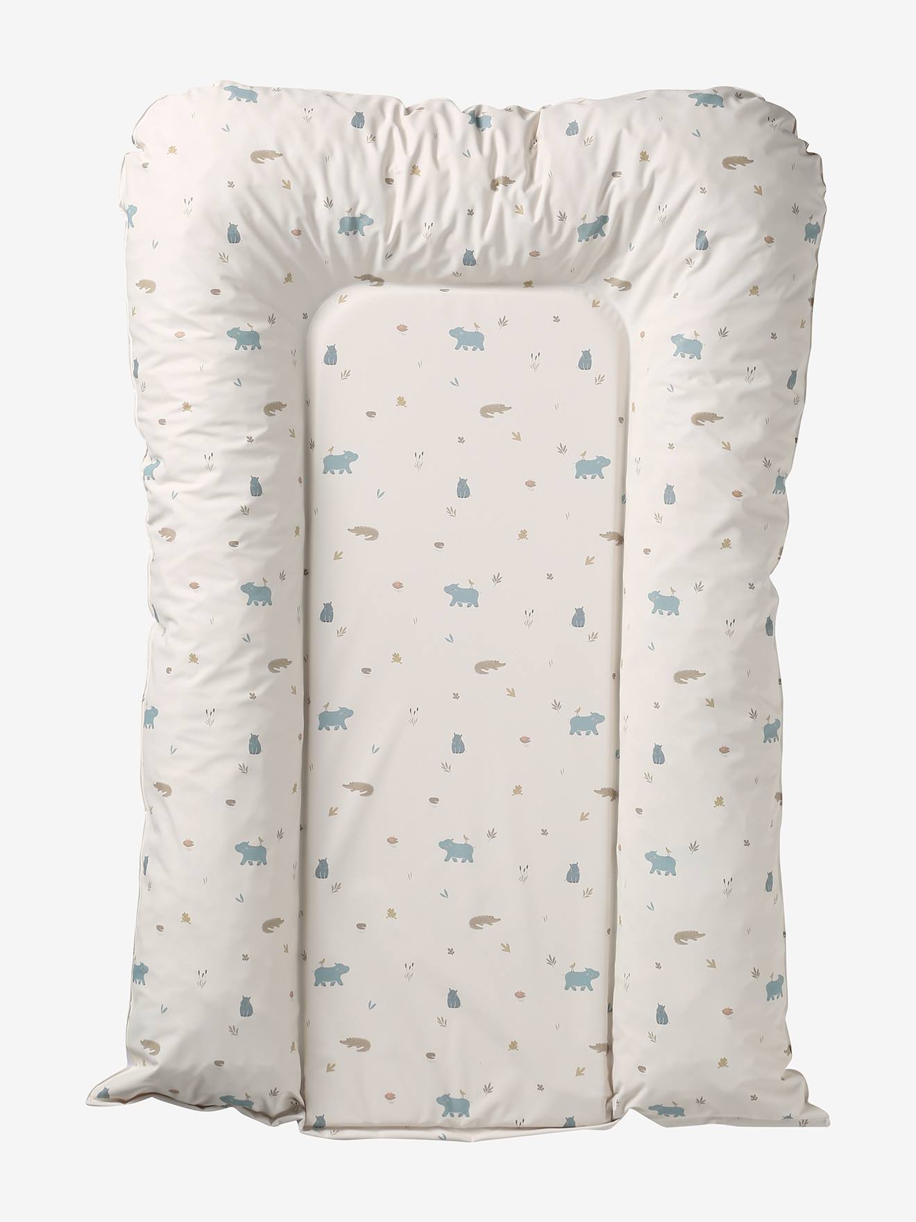 Vertbaudet Baby Wickelauflage Hippo Bayou Wollweiß Hippo Bayou Einheitsgröße