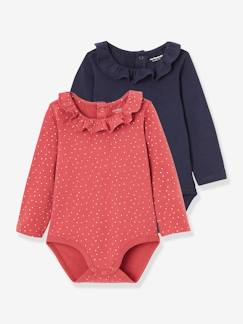 Babymode-Shirts & Rollkragenpullover-Shirts-2er-Pack Baby Langarmbodys, Bubikragen
