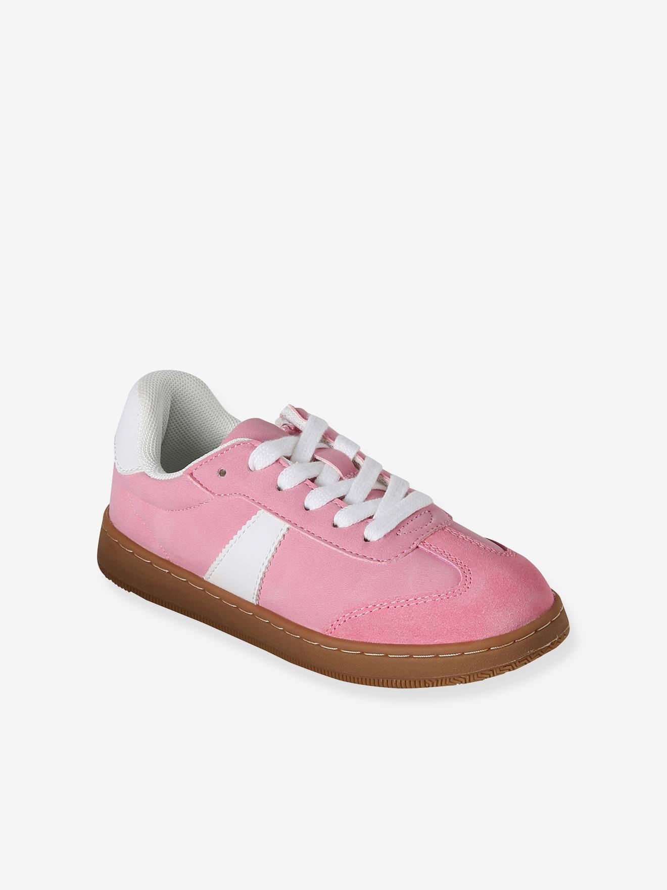 Sneakers Mädchen aus Synthetik rosa Gr. 31 von vertbaudet