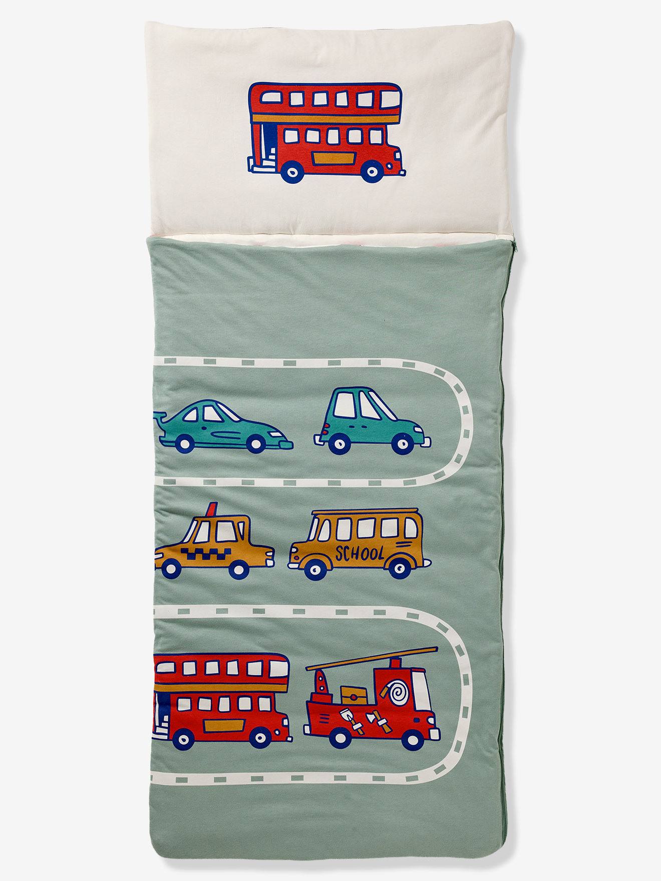 Thumbnail - Schlafsack Kinder AUTOS salbei