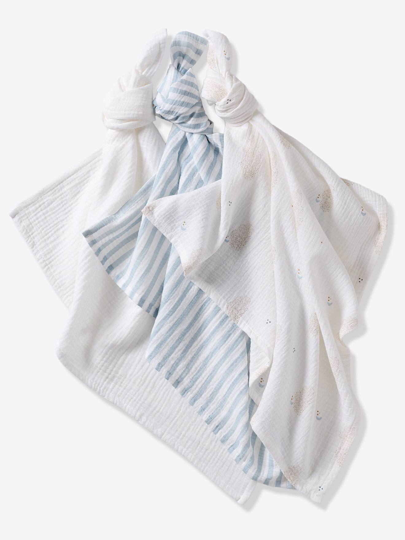 Thumbnail - Wickeltücher Baby 3er-Set IN DEN WOLKEN